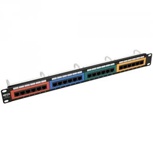 Tripp N053-024-RBGY 24-port 1u Rack-mount 110-type Color-coded Patch P