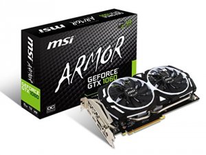 Msi GTX 1060 ARMOR 6G OCV1 Video Card Gtx 1060 Armor 6g Ocv1 G1060ar6c