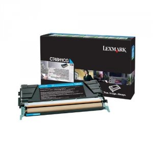 Lexmark C748H4CG C748 Cyan High Yield Return Program Print Cartridge (