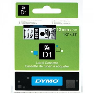 Dymo 1868810 Black Printclear Tape, 12 X 23