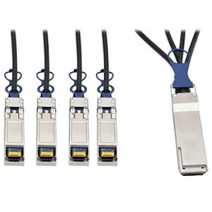 Tripp N281-01M-BK 40gbe Qsfp+ To 10gbe Sfp+ Passive Copper Breakout Ca