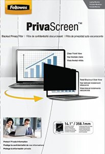 Fellowes 4815701 Privascreen Blackout Privacy    Filter For 14.1in Wid