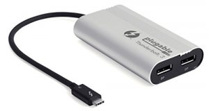 Plugable TBT3-DP2X Plugable Tbt3 Dual Dp Adapter   Thunderbolt 3 X1 To