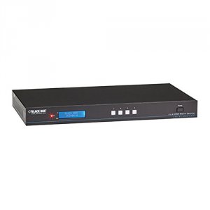 Black AVS404-H Video Matrix Switcher - 4k, Hdmi, Audio, 4 X 4