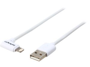 Startech USBLT2MWR Cable  2m Angled Lightning To Usb Cable White Retai