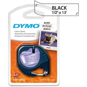 Dymo 16952 12inch (12 Mm) Plastic Letratag Tape