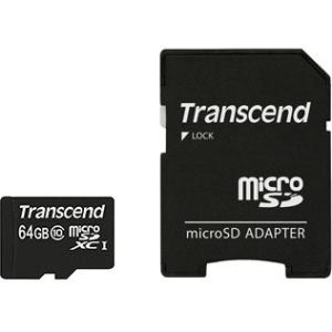 Transcend TS64GUSDXC10 64gb Microsd Class10 W Adapter