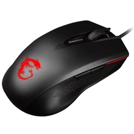 Msi 5BH790 Clutch Gm40 Black Gaming Mouse - Pmw3310 - Cable - Black - 