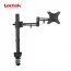 Loctek D2 Single Monitor Mount, Clamps To Desk, Black. Supports Weight