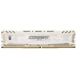 Crucial BLS8G4D240FSCK Memory  Ballistix Sport Lt White 8gb Ddr4 2400 