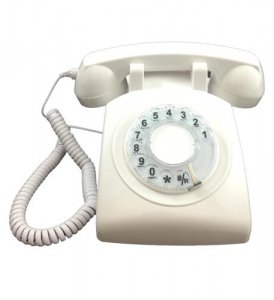 Cortelco ITT-500WHT Rotary Phone White