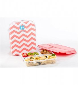 Miscellaneous PRE-L1000348 Sleeved Lunch Container - Chevron