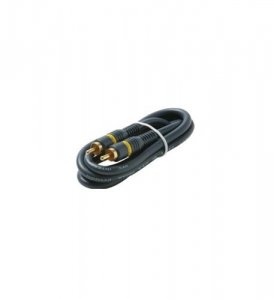 Steren ST-254-120BL 12' Rca-rca Plug Python Gold