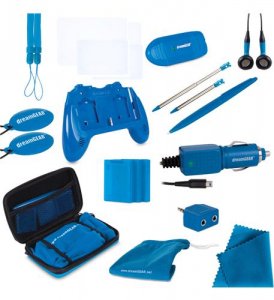 Dreamgear DG-DG3DS-4204 3ds 20 In 1 Essentials Kit-blue