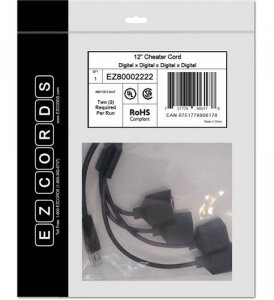 Ezcords EZC-EZ80002222 4 Digital Cheater Cord