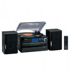 Jensen JEN-JTA-980 3-speed Turntable With 2 Cd Player