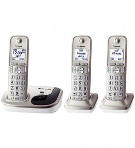 Panasonic KX-TGD213N Dect 6.0- 3 Handsets- Cid