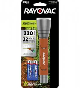 Rayovac RAY-SPG2AA-B Sportsman 220 Lumen 2aa Flashlight