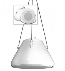 Speco SPC-SP30PT 30watt 5.25 Pendant Speaker And Chain Wh