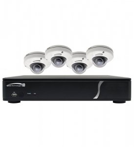 Speco SPC-ZIPKIT4D1 4 Ch Nvr 1080p 120fps 1 Tb W. 4 Ir Dome