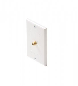 Steren ST-200-253WH Tv Plate Decora White Wcoupler