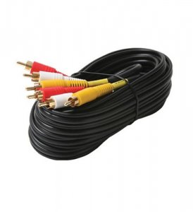 Steren ST-206-276 6' St Vcr Cable Nickel 3x Shielded