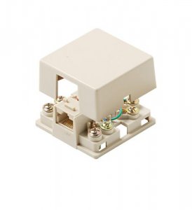 Steren ST-301-146IV 4c Ivory Dual Surface Jack Ul