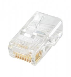 Steren ST-301-172-25 8x8 Roundstranded Rj45 Cat5e Plug 25 Pk