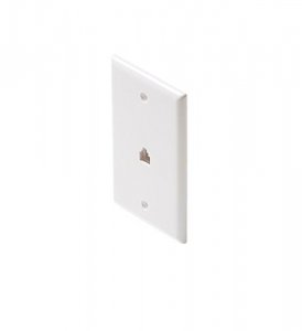 Steren ST-301-204WH 4c White Smooth Flush Jack Ul