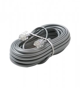 Steren ST-304-050SL 4c 50' Silver Modular Line Cord