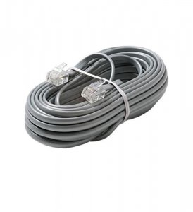 Steren ST-306-015SL 6c 15' Silver Modular Line Cord