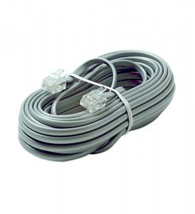 Steren ST-306-025SL 6c 25' Silver Modular Line Cord