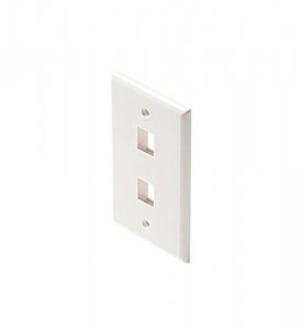 Steren ST-310-202IV 2-cavity Ivory Keystone Plate