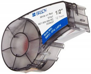 Brady M21-500-595-RD Label Cartridge For Bmp21 Series, Id Pal, Labpal 