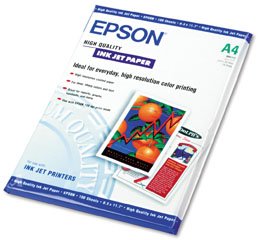 Epson S041117 High Quality Inkjet Paper-720 Dpi - Matte Paper - A4 (8.