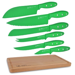 Douglas 05804 Ginsu Nuri Series  6-piece Cutlery Set (green)