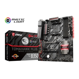 Msi B350 TOMAHAWK PLUS Mb  Am4 Ryzen Amd B350 Ddr4 Gen3 64gb Atx Retai