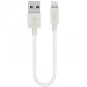 Belkin F8J144BT06INWHT Synccharge Cable,premium,2.4a,ltg,6 ,wh