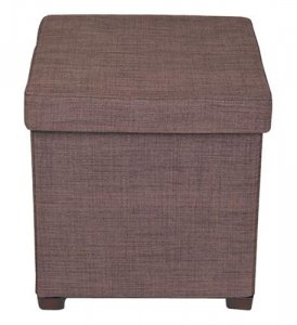 Atlantic ATL-67336043 Storage Ottoman 17 X 17 Brown