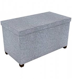 Atlantic ATL-67336046 Storage Ottoman 17 X 34 Light Gray