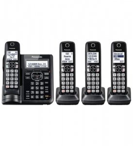 Panasonic KX-TGF544B 4hs Cordless Telephone- Itad- Dk- Black