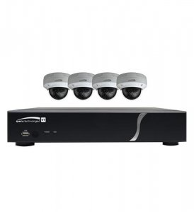 Speco SPC-ZIPT4D1 4ch Hd-tvi Dvr 1080p W 4 Outdoor Camera