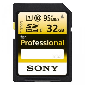 Sony SF-32P/T1 Professional Sdhc Memory Card, Sf-32pt1, 32gb, Uhs-i, C