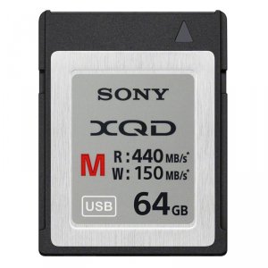 Sony QDM64/J Memory Card, Xqd M Series, , 64gb, 440mbs Read, 150mbs Wr