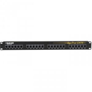 Black JPM610A-R7 Gigatrue Cat6 Patch Panel 24 Po