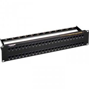 Black JPM820A Cat6 Unshield 48 Port Feed-thro