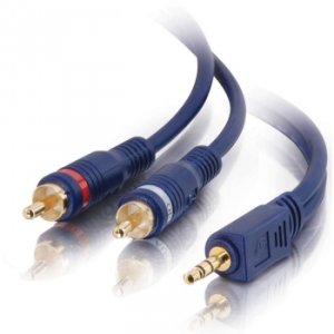 C2g 40614 6ft Velocityandtrade; One 3.5mm Stereo Male To Two Rca Stere