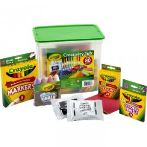 Crayola 04-5358 Creativity Tub Over 80  Art Tools