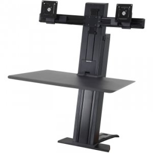 Ergotron 33-419-085 Workfit-sr,dual Monitor,sit-stand Desktop Workstat