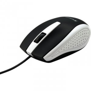 Verbatim 99740 Corded Notebook Optical Mouse - White - Optical - Cable